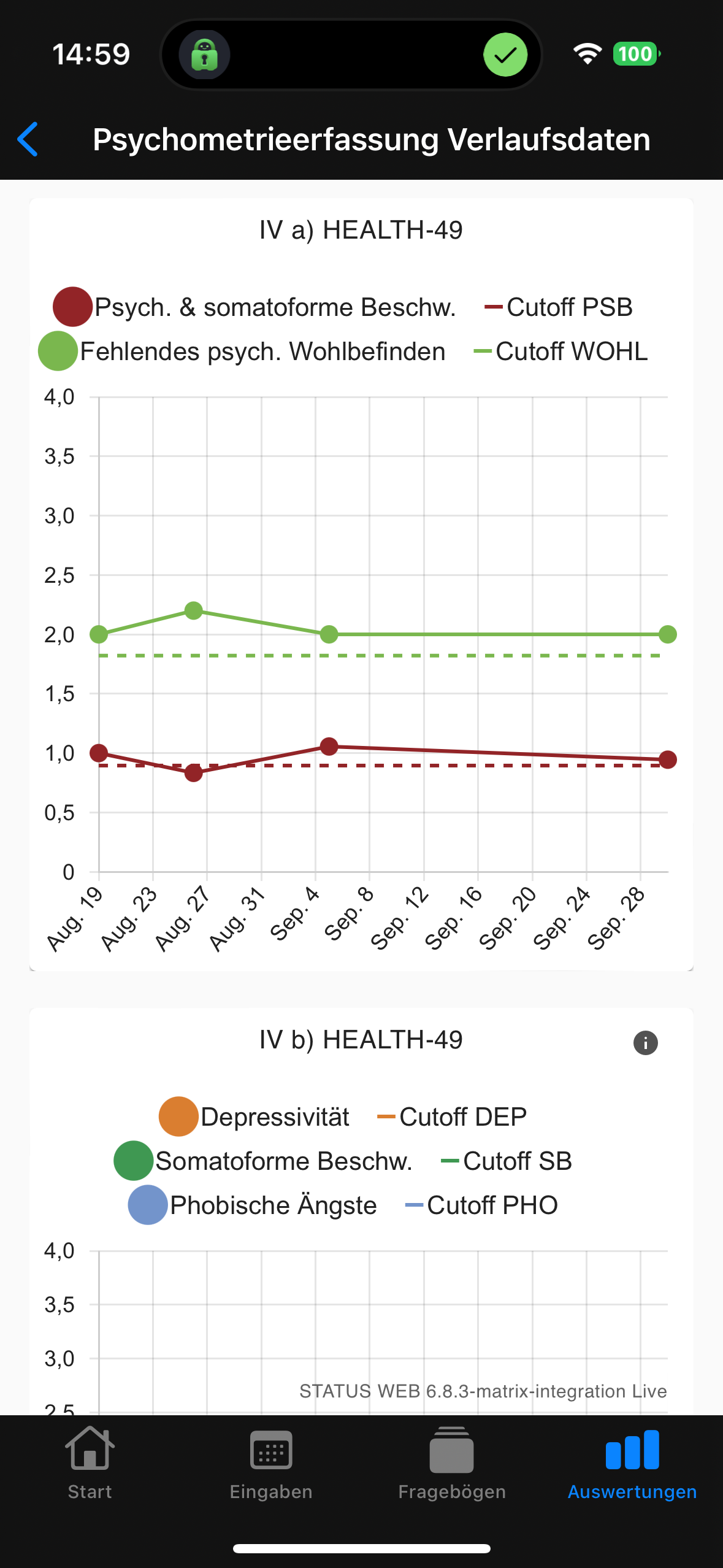 Beispiel HEALTH-49-Auswertung